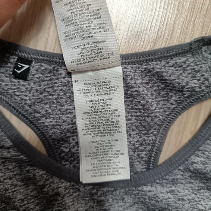 Brassière gymshark femme hauts gris xs - photo numéro 6