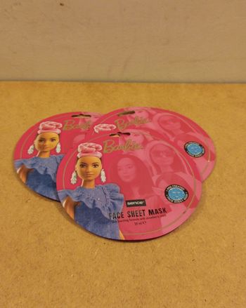 Lot de 3 masques visage Barbie