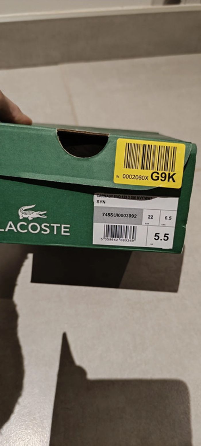 basket cuir lacoste 22 - photo numéro 14