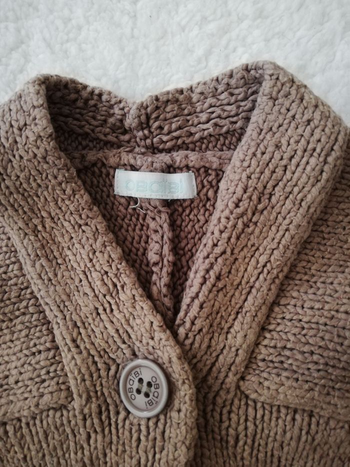 Gilet obaïbi fille 12 mois marron - photo numéro 2