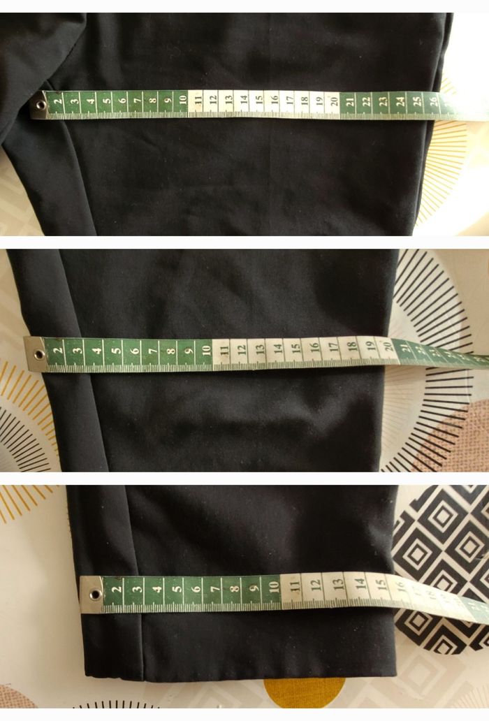 H&M Pantalon Noir TM/TFr38-Noir-Coupe Ajustée&Taille Elastiquée - photo numéro 8