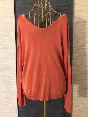 Pull maille fine corail Grace & Mila Taille S