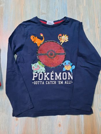 Manche longue Pokémon 9/10ans