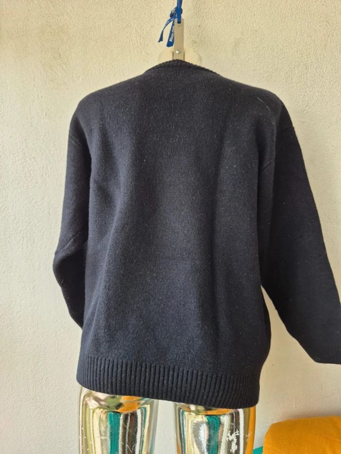 Pull en laine uni - photo numéro 5