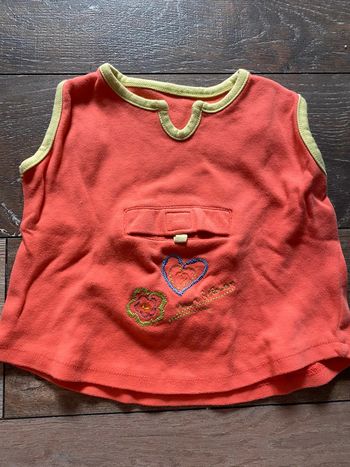 Débardeur orange 3 ans