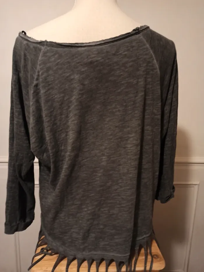 Haut femme à franges t 40 - photo numéro 4
