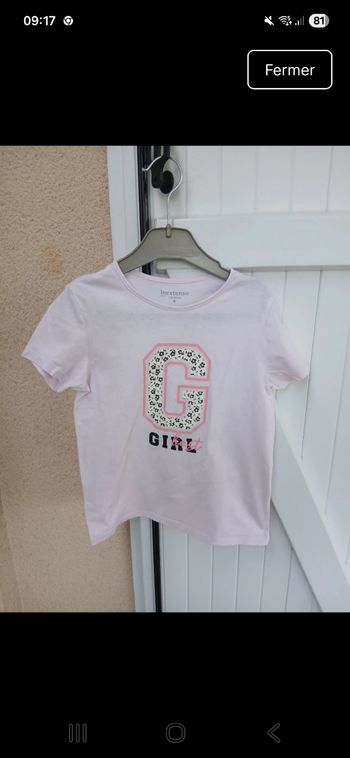 Tee-shirt filles in extenso taille 8 ans 