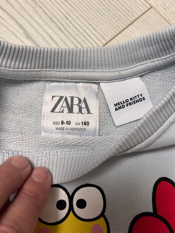 Sweat bleu clair Zara 9-10 ans - photo numéro 5