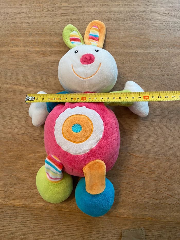 Lapin coloré en velours BabySun - photo numéro 10