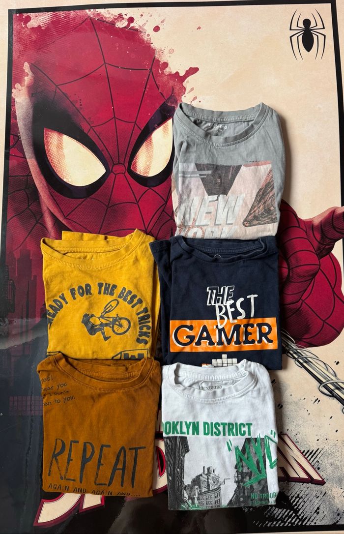 Lot 5 t-shirt manche longue