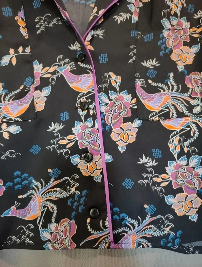 Blouse noir à motifs japonais 🌸 - photo numéro 5