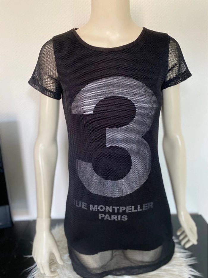Long t-shirt noir 🌸 S