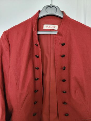 Veste rouille camaïeu