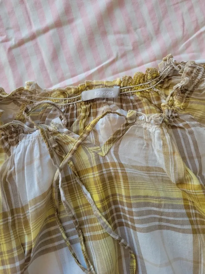 Joli haut a carreaux 38/40 - photo numéro 2