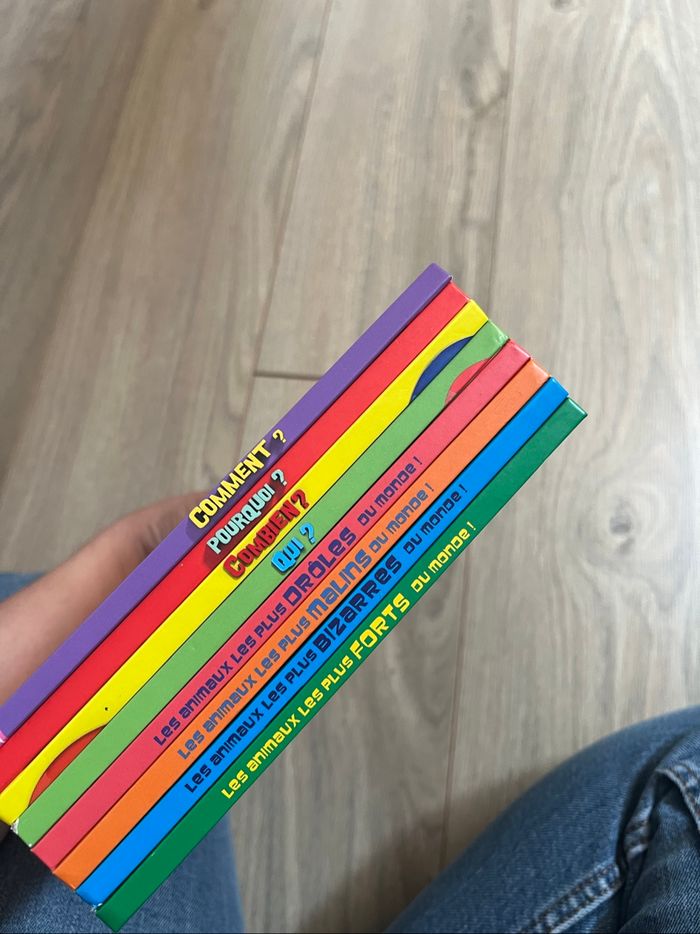 Lot de 8 livres de lecture enfant: qui/combien/ les animaux les plus… - photo numéro 2