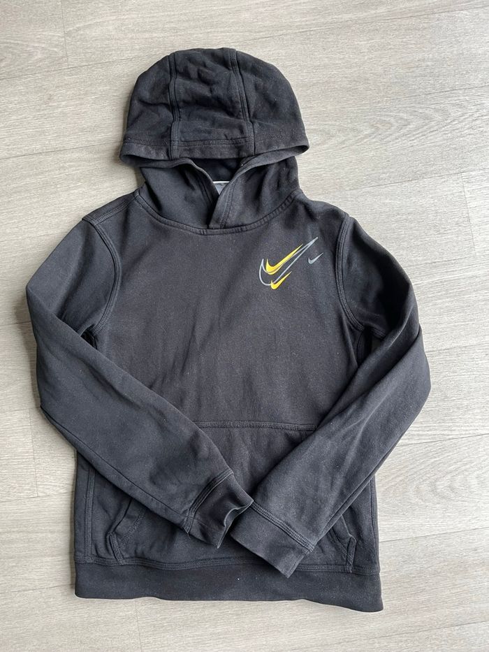 Sweat à capuche noir Nike taille L enfant - photo numéro 2