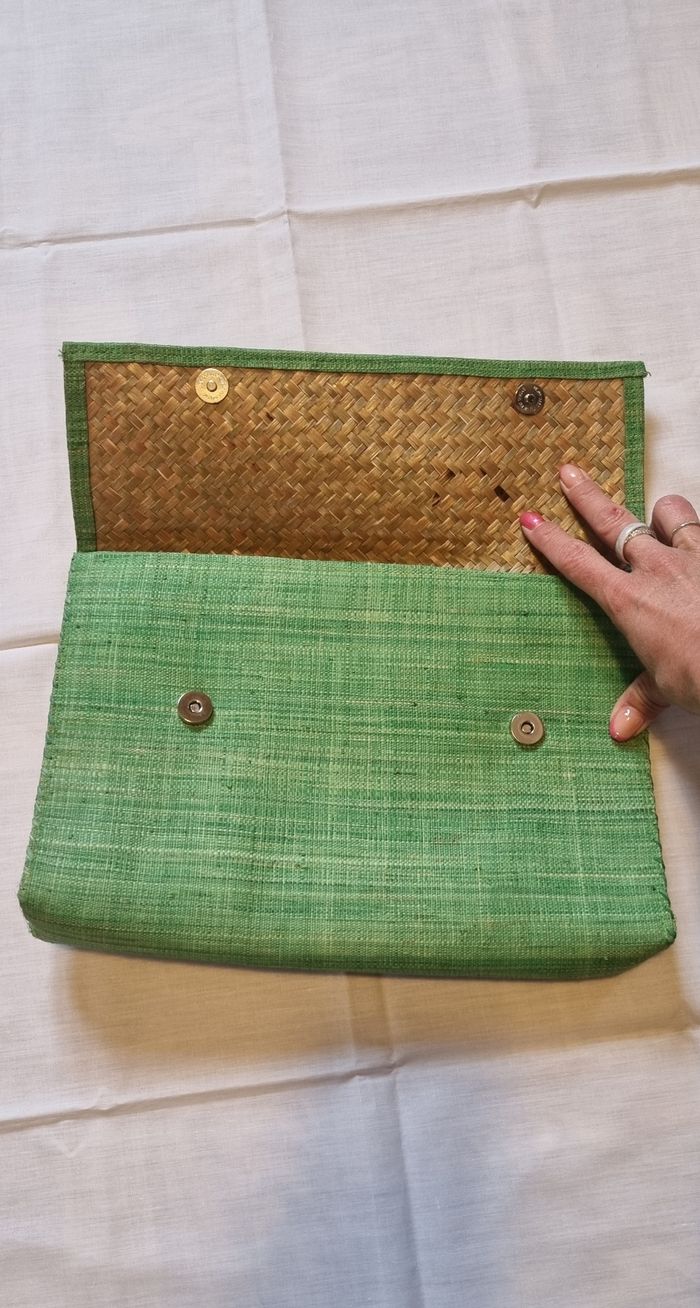 Pochette en rafia Obruni - photo numéro 2