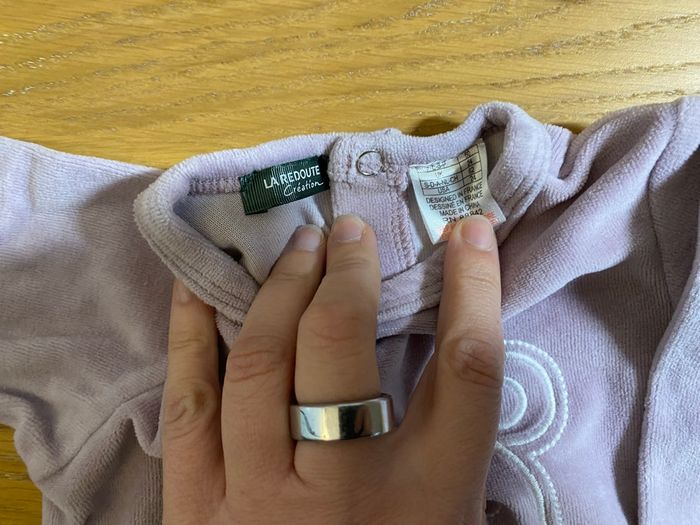 La Redoute Pyjama Grenouillère mauve Taille 3 mois - photo numéro 5