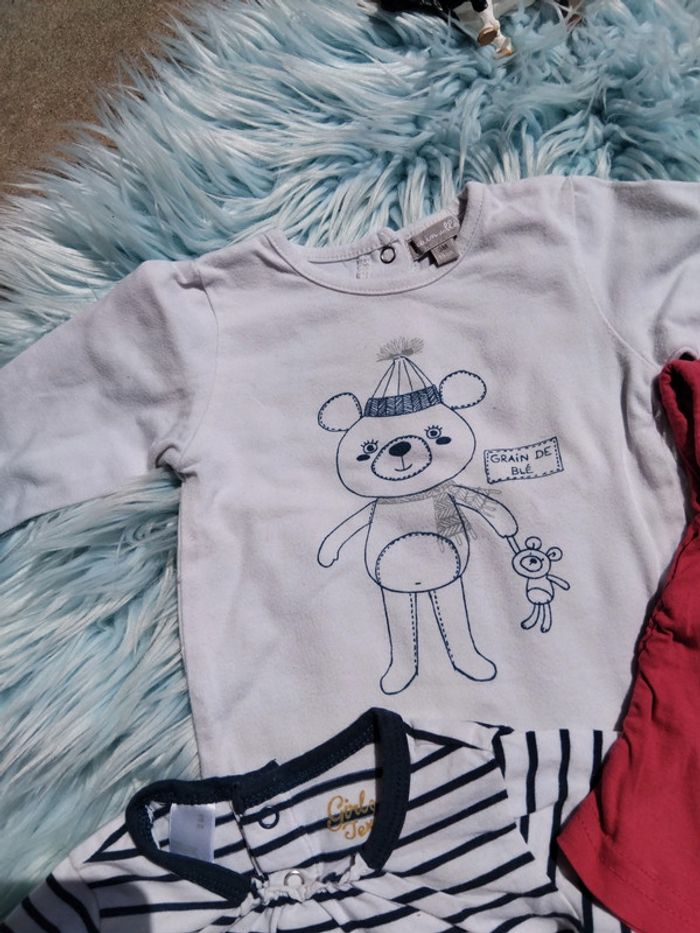 💡lot fille 3 mois tee shirt - photo numéro 3