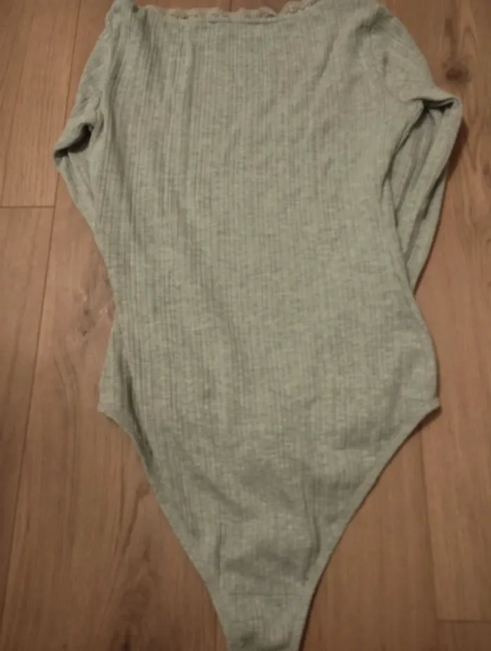 Body manches longues gris Promod S - photo numéro 3