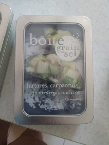 Fiches boite metal tartare carpaccio