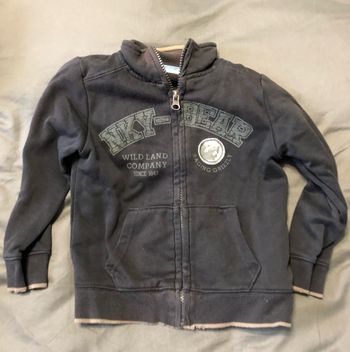 Gilet zippé La Halle 4 ans noir