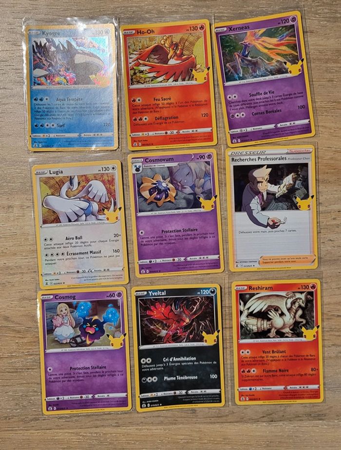 Lot cartes célébration