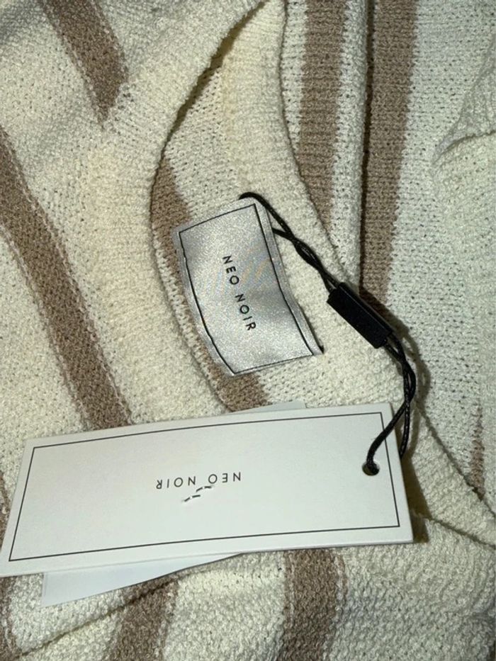 Pull sans manches rayé Naf Naf – taille XS / 34 – neuf avec étiquette - photo numéro 8