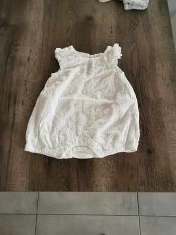 Barboteuse courte blanche h&m