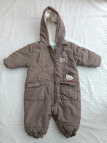 🔸Combinaison chaude Pick Ouic 9 mois – Marron & douillette 🔸