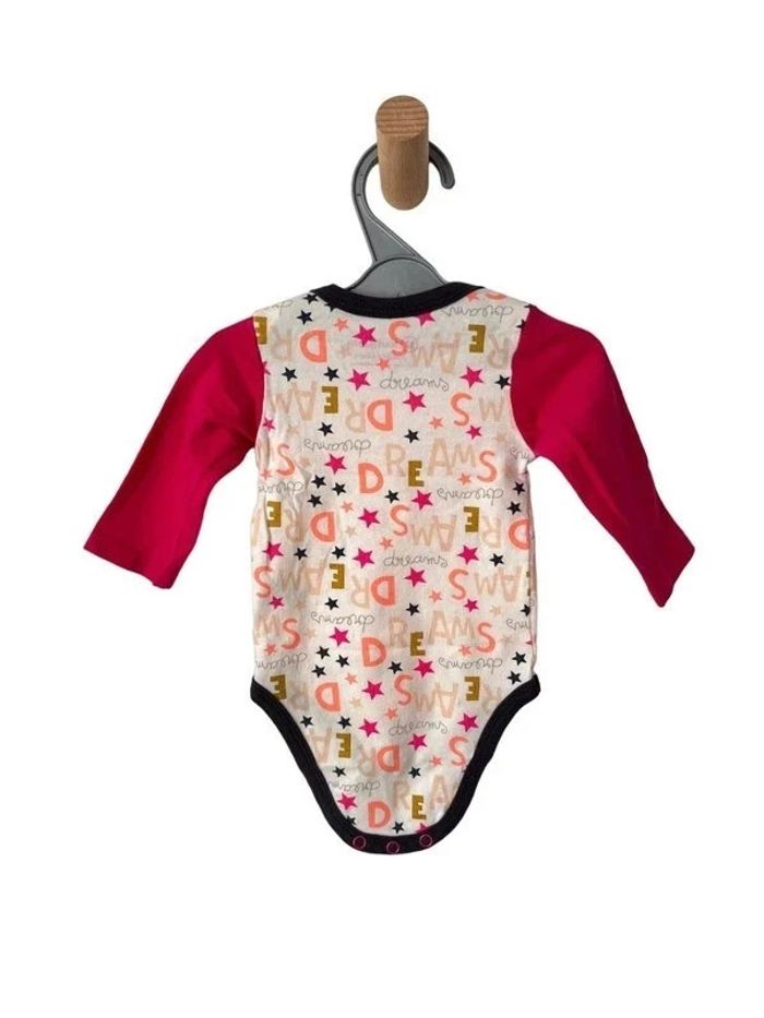 LOT de 2 bodies à manches longues à étoiles - 3 mois (60cm) - photo numéro 3