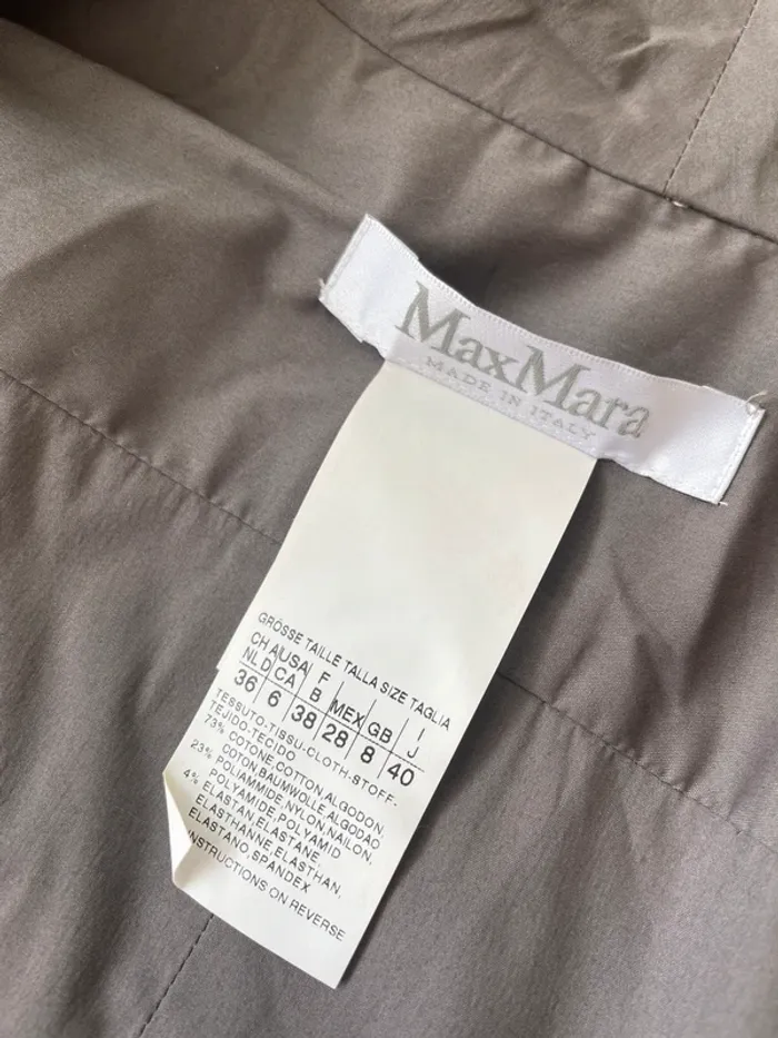 Robe cache-cœur Max Mara taupe - photo numéro 7