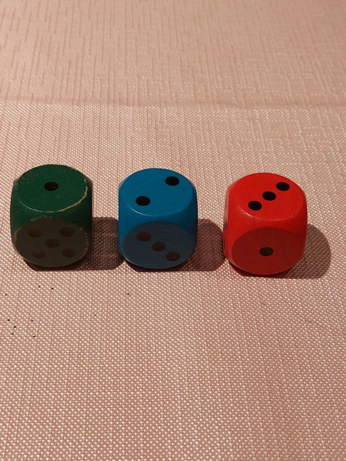 Lot de 3 dés - photo numéro 2