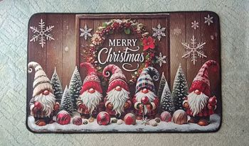 Tapis de sol de Noël. Taille 79cm sur 50cm. Neuf