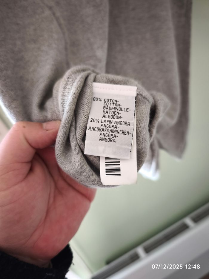 Cardigan gris laine Angora 36 - photo numéro 5