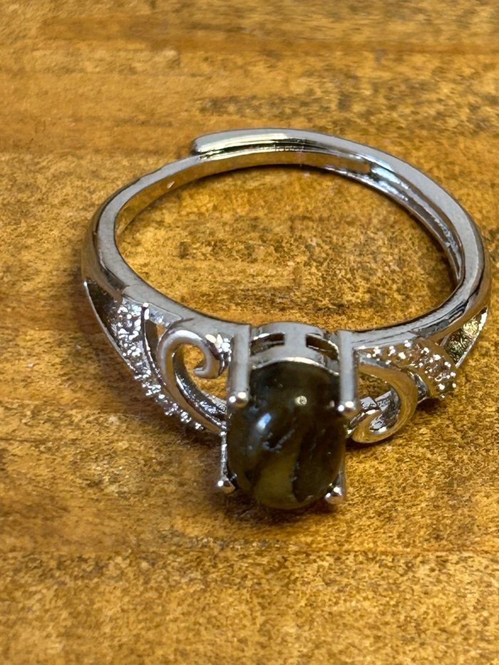 Bague réglable en Labradorite – Protection et intuition - photo numéro 5