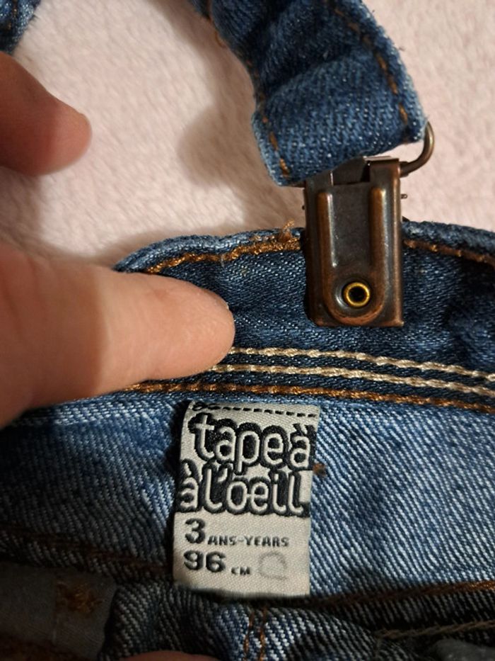Robe avec bretelles en jean Tape à l'œil 3 ans - photo numéro 2