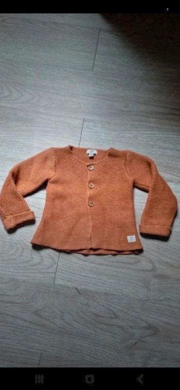 Gilet en tricot manches longues La redoute 9mois 71cm 👻