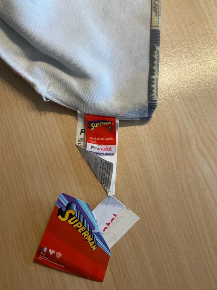 Bonnet Prenatal Superman taille 3 9 mois 43 45 cm Neuf - photo numéro 5