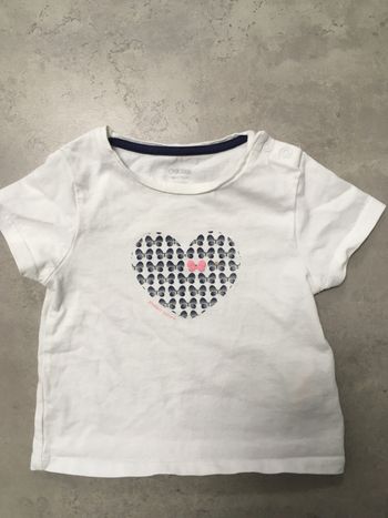 Teeshirt été manches courtes bebe 9 mois