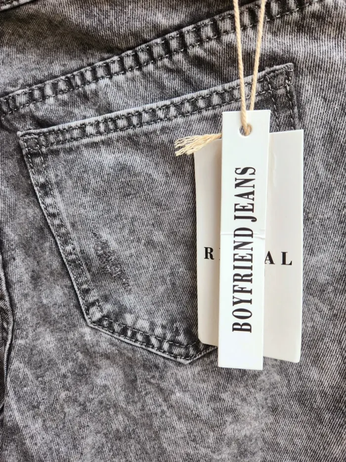 Jean destroy gris Redial – Boyfriend fit tendance - photo numéro 5