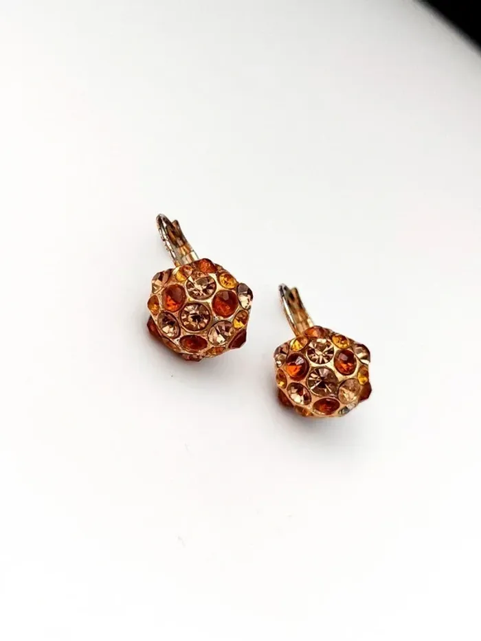 boucles d'oreilles pendantes dormeuses vintage - photo numéro 2