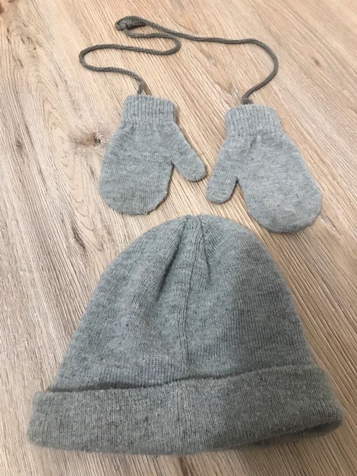 Ensemble bonnet et moufles - photo numéro 2