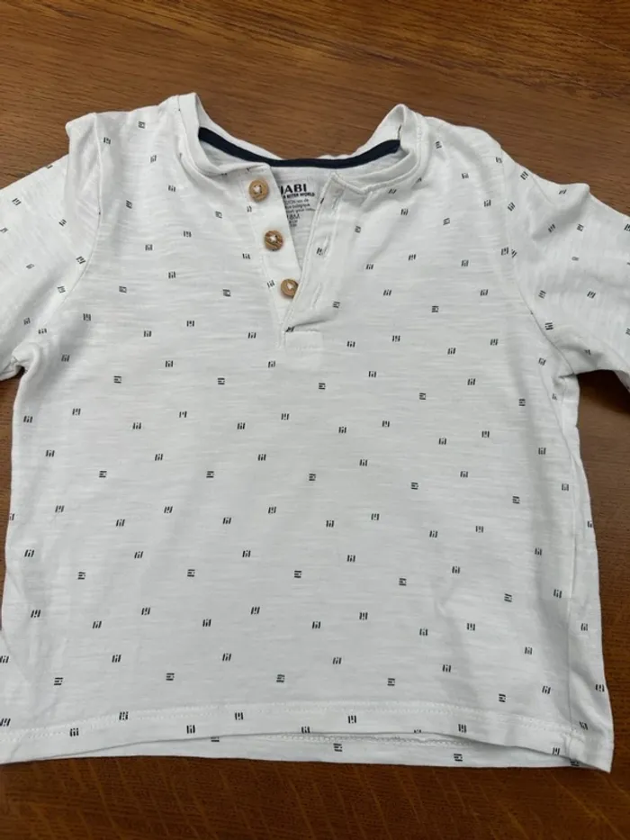 T-shirt blanc kiabi 18 mois - photo numéro 3