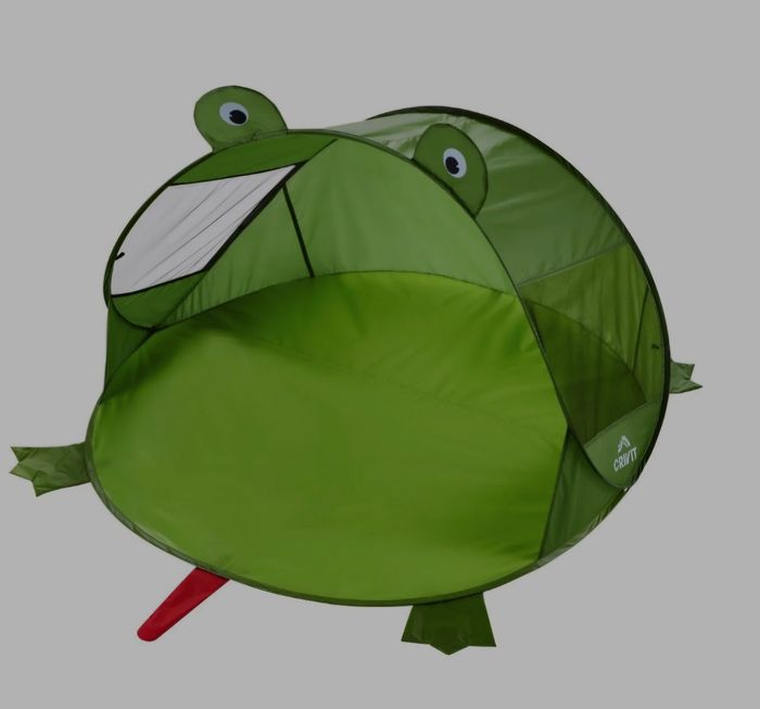 Tente de plage grenouille verte