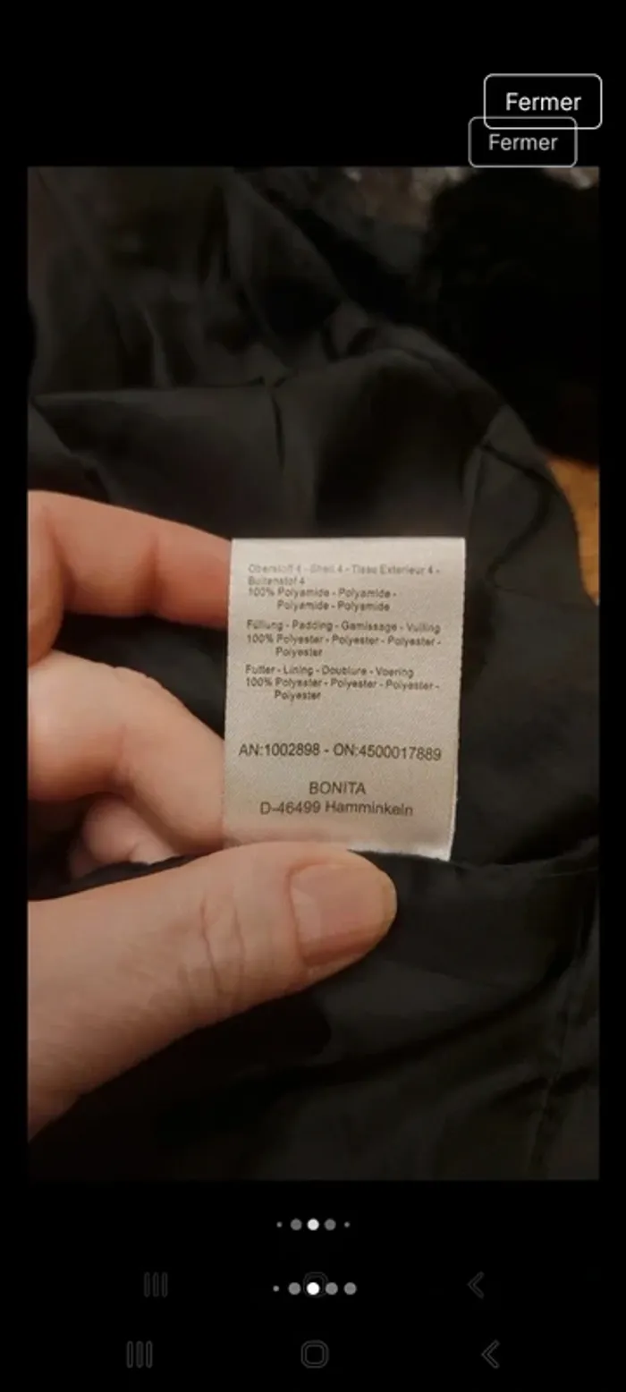 Manteau Bonita noir/gris parfait état taille 36 - photo numéro 16