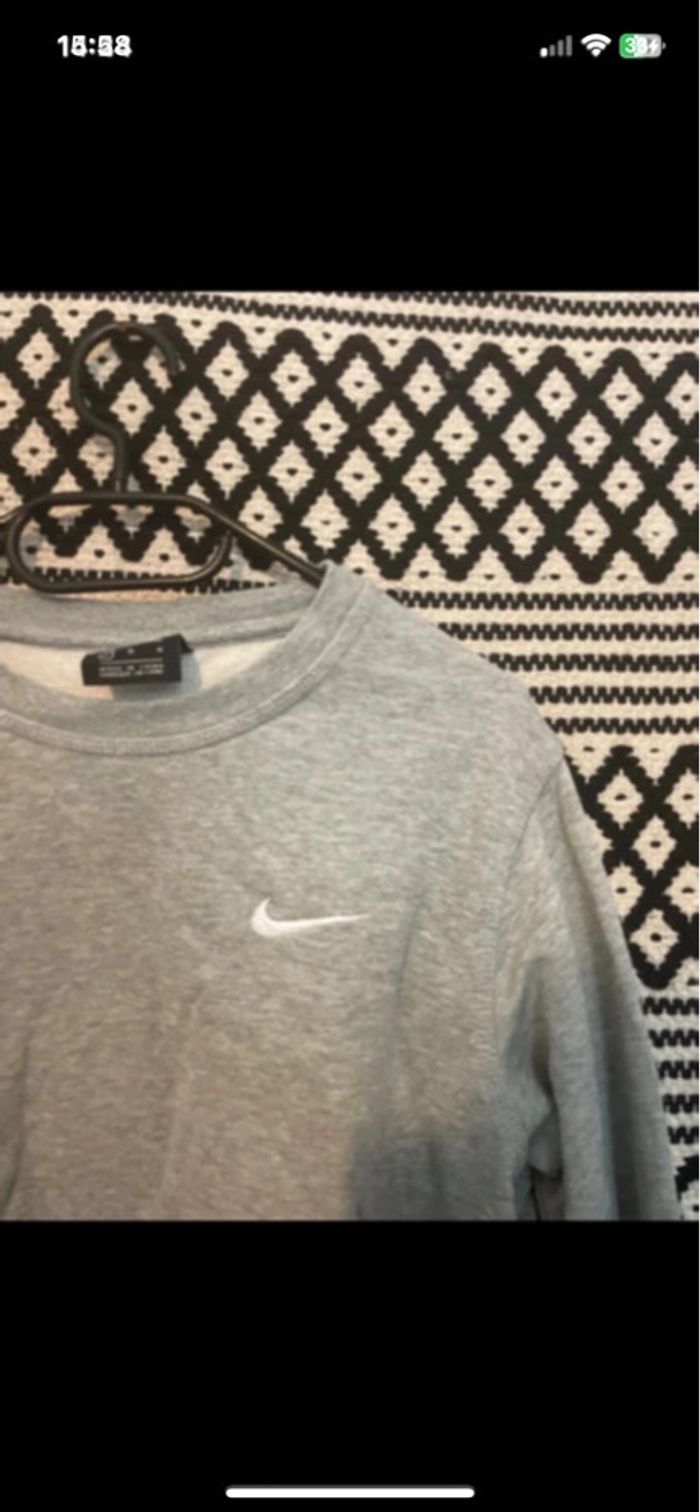 pull Nike, gris taille M - photo numéro 3