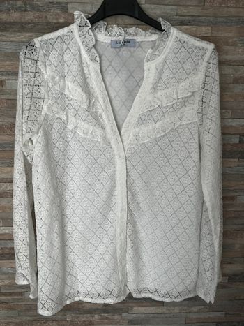 Blouse blanche dentelle