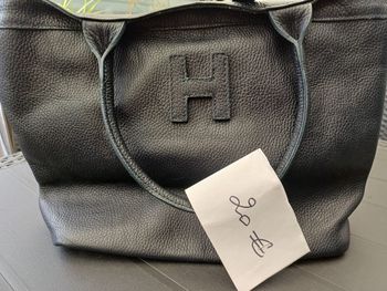 sac en cuir noir