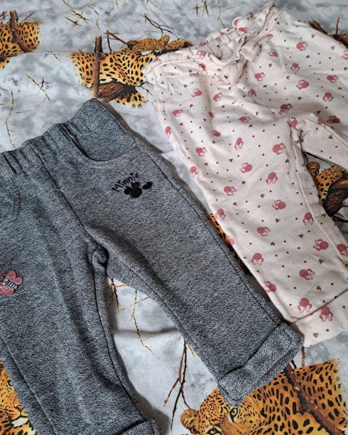 Lots pantalon bébé 9mois - photo numéro 2